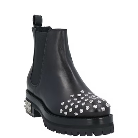 Alexander McQueen Shoes - Alexander McQueen Black Embellished Chelsea Boot Size 6 NWT